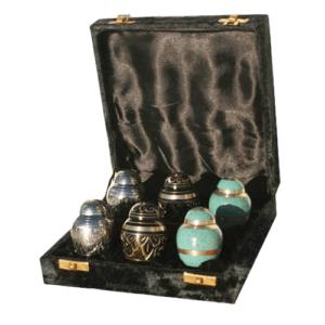 Keepsake cremation urns offer a way to preserve a small remembrance